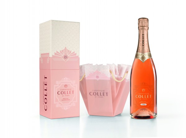 Champagner Collet Dry Rosé Privée Geschenkverpackung 0,75 L
