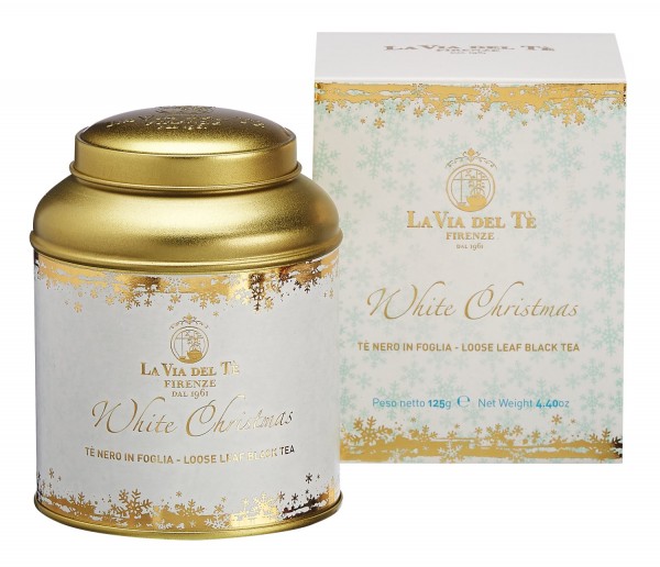 Viani White Christmas Schwarzer Tee mit Mandeln und Orangenschale 125g